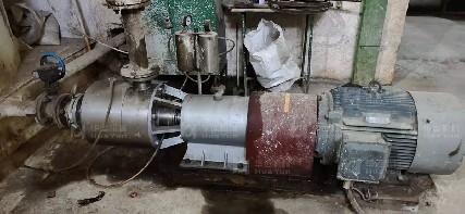 廣西某糖廠石灰漿乳化泵使用現(xiàn)場